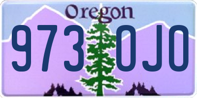 OR license plate 973OJO
