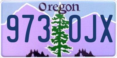 OR license plate 973OJX