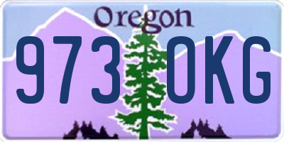 OR license plate 973OKG