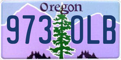 OR license plate 973OLB