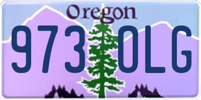 OR license plate 973OLG