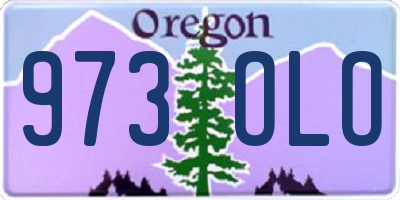 OR license plate 973OLO