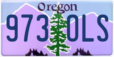OR license plate 973OLS
