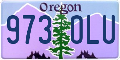 OR license plate 973OLU