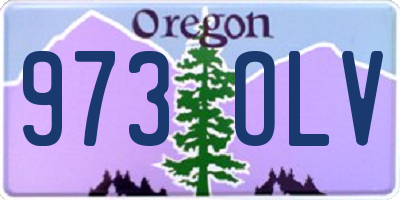 OR license plate 973OLV