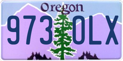 OR license plate 973OLX