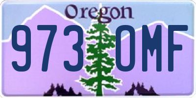 OR license plate 973OMF