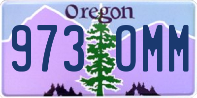 OR license plate 973OMM