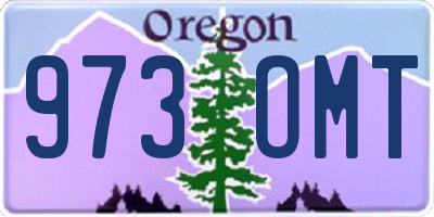 OR license plate 973OMT