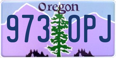 OR license plate 973OPJ