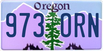 OR license plate 973ORN