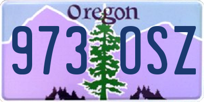 OR license plate 973OSZ