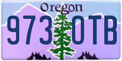 OR license plate 973OTB