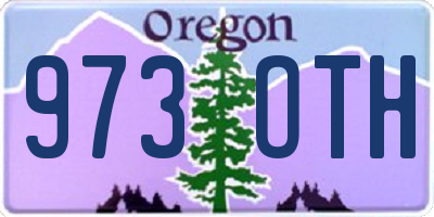 OR license plate 973OTH