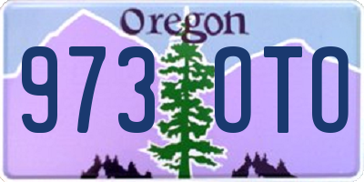 OR license plate 973OTO