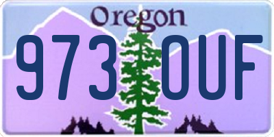 OR license plate 973OUF