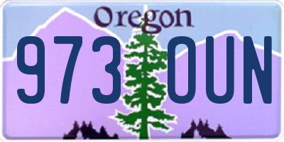 OR license plate 973OUN