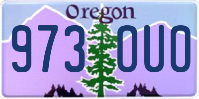 OR license plate 973OUO