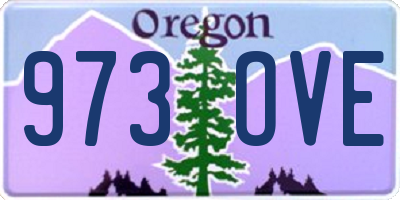 OR license plate 973OVE
