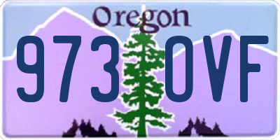 OR license plate 973OVF