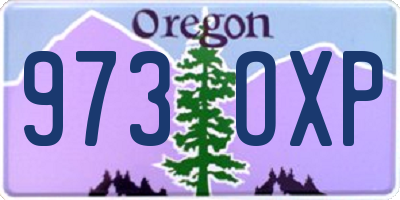 OR license plate 973OXP
