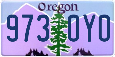 OR license plate 973OYO