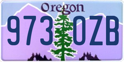 OR license plate 973OZB