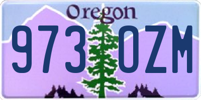 OR license plate 973OZM