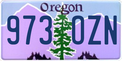OR license plate 973OZN