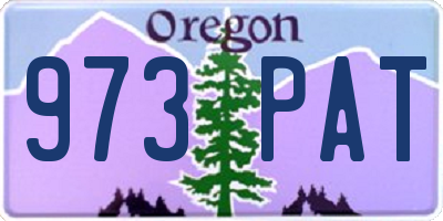 OR license plate 973PAT