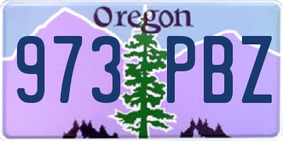 OR license plate 973PBZ