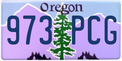 OR license plate 973PCG