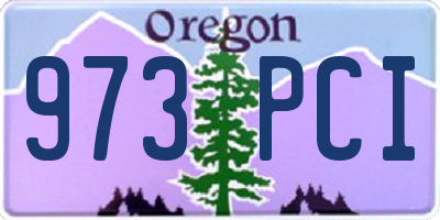 OR license plate 973PCI