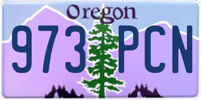 OR license plate 973PCN
