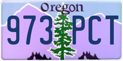 OR license plate 973PCT