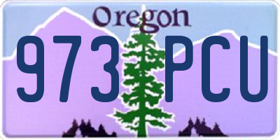 OR license plate 973PCU