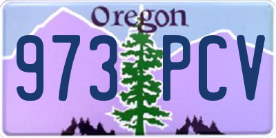OR license plate 973PCV