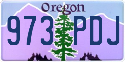 OR license plate 973PDJ