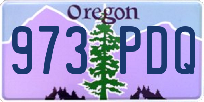 OR license plate 973PDQ
