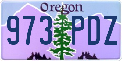 OR license plate 973PDZ