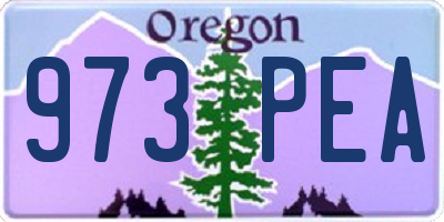 OR license plate 973PEA