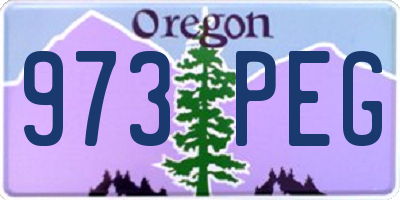 OR license plate 973PEG