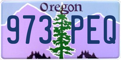 OR license plate 973PEQ