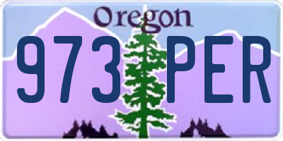 OR license plate 973PER