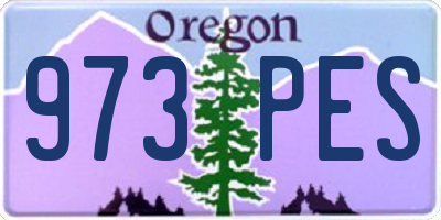 OR license plate 973PES