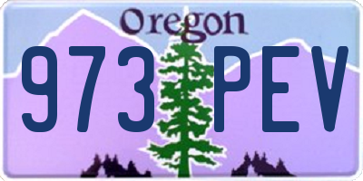 OR license plate 973PEV