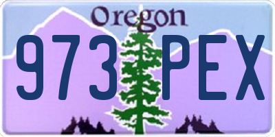 OR license plate 973PEX