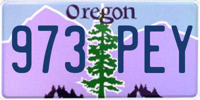 OR license plate 973PEY