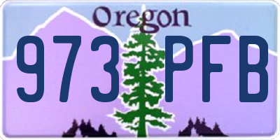 OR license plate 973PFB
