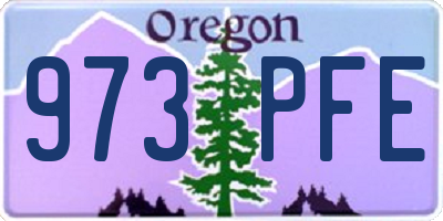 OR license plate 973PFE
